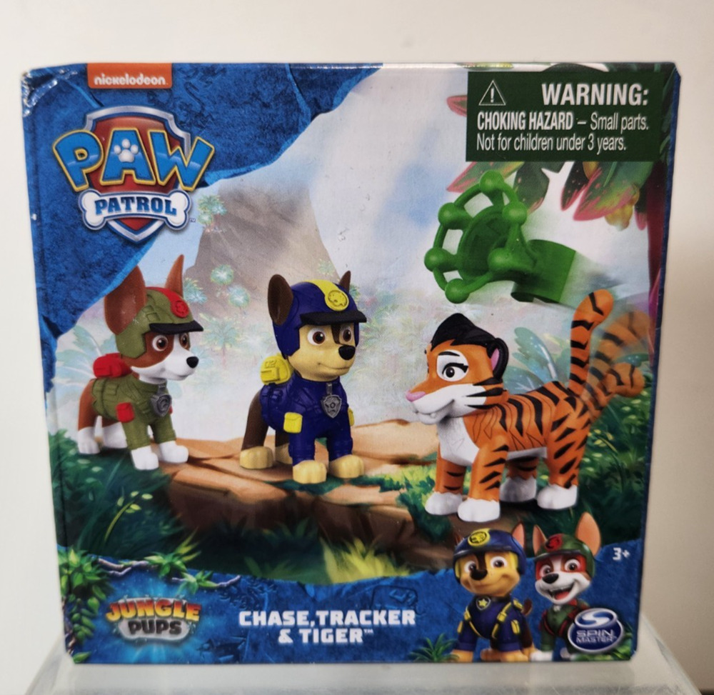 Paw Patrol Jungle Pups Chase Tracker & Tiger Figures New in Box Toy Rescue